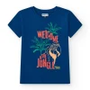 T-shirt pour garçon en bleu avec imprimé