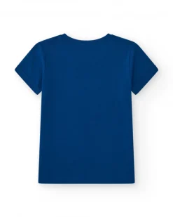 T-shirt pour garçon en bleu avec imprimé