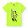 T-shirt pour garçon en jaune avec imprimé pélican.