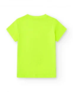 T-shirt pour garçon en jaune avec imprimé pélican.