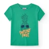 T-shirt pour garçon en vert avec imprimé