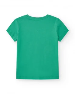 T-shirt pour garçon en vert avec imprimé