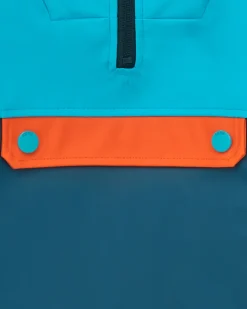 Veste garçon bleue avec détails orange collection Icebreaker
