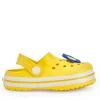 Zuecos para niña en amarillo con flor decorativa