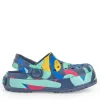 Zuecos para niño multicolor con diseño abstracto
